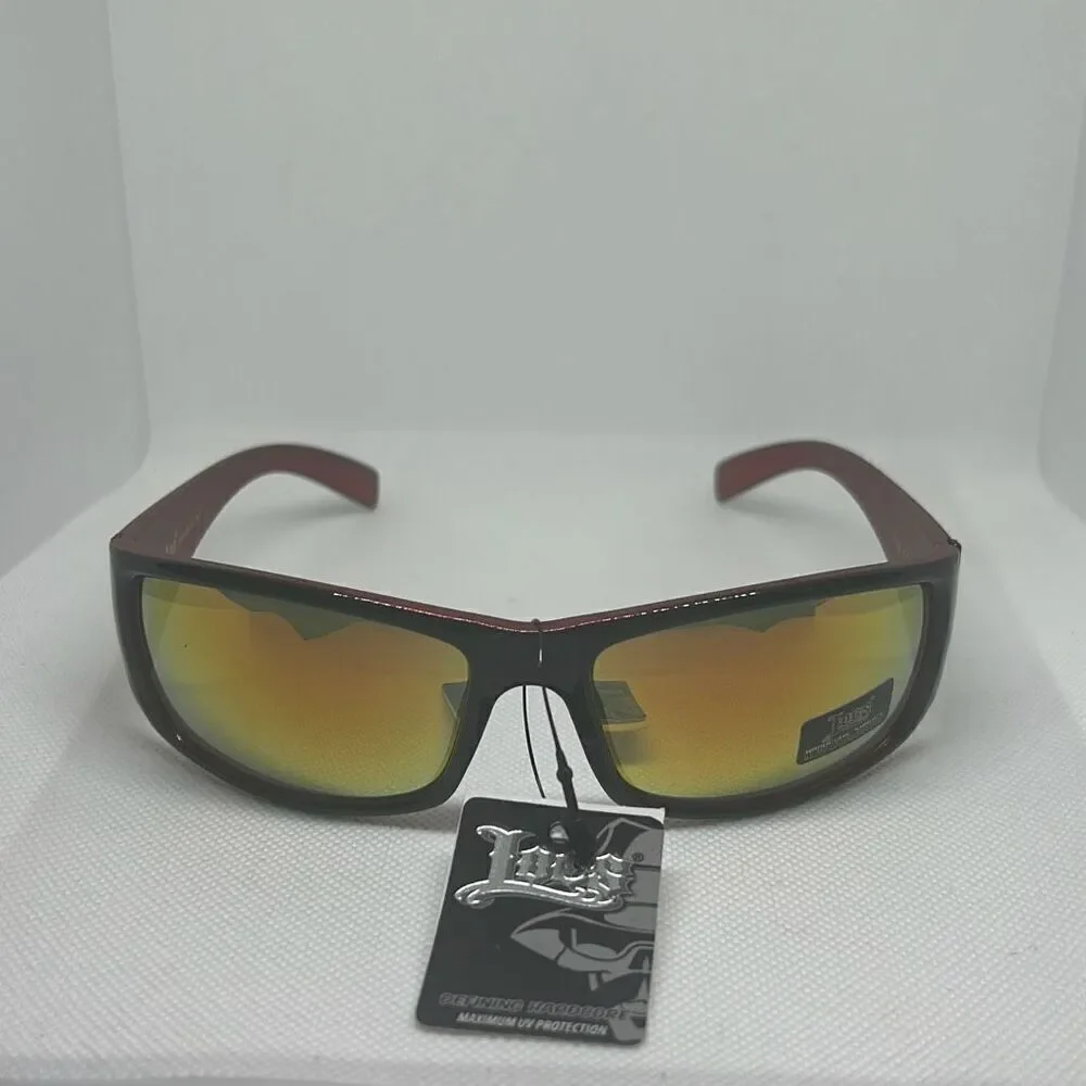 LOCS Mens hardcore Mirrored Sunglasses